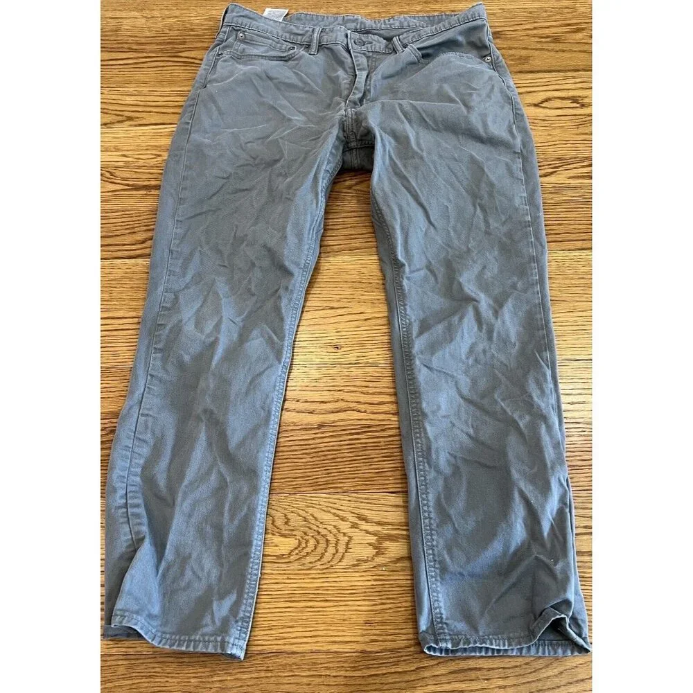 Levis‎ 511 Jeans Mens 36x30 Gray Wash Flex Slim Tapered Leg Stretch